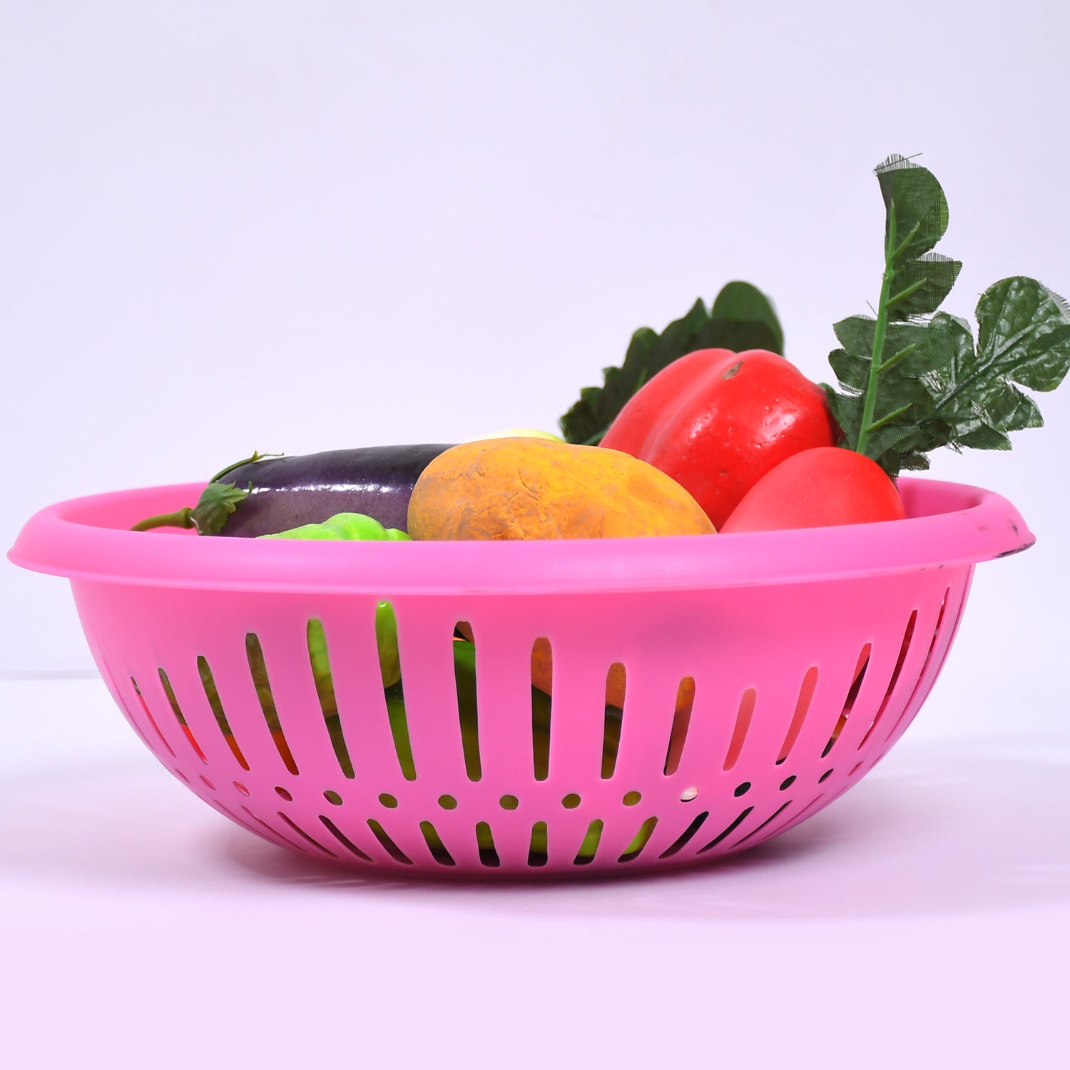 5245 Round Unbreakable Plastic Basket with Handle, Organizers & Storage Basket for Fish, Fruit, Vegetable, Multipurpose Use ( MOQ = 10 ) DeoDap 5245 Round Unbreakable Plastic Basket with Handle, Organizers & Storage Basket for Fish, Fruit, Vegetable, Multipurpose Use ( MOQ = 10 ) DeoDap